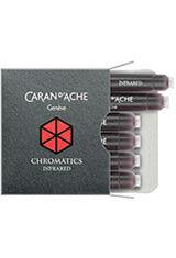 Infra Red Caran dAche Chromatics Cartridges (6pk)   Fountain Pen Ink