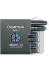 Magnetic Blue Caran dAche Chromatics Cartridges (6pk)   Fountain Pen Ink