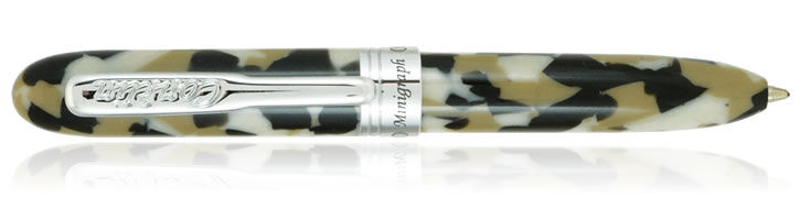 White Satin Conklin Minigraph Ballpoint Pens