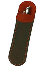 Rawhide Orange Dee Charles Designs Single Sleeve Pen Carrying Cases