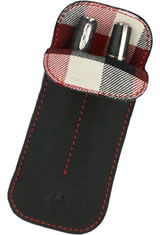 Midnight Red Dee Charles Designs Double Sleeve Pen Carrying Cases