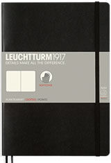 A5 Medium - Black - Dotted Leuchtturm1917 A5 Softcover Memo & Notebooks