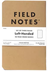 Field Notes Left-handed Memo & Notebooks
