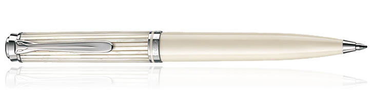 White Transparent Pelikan Souveran K605 White Transparent Ballpoint Pens