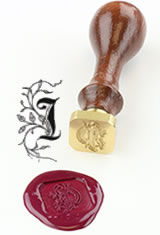 I - Illuminated Font J Herbin Brass Letter Seal for Sealing Wax