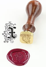 X - Illuminated Font J Herbin Brass Letter Seal for Sealing Wax