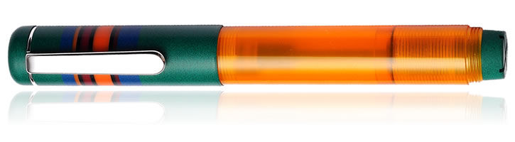 Orange Green Opus 88 Fantasia Fountain Pens
