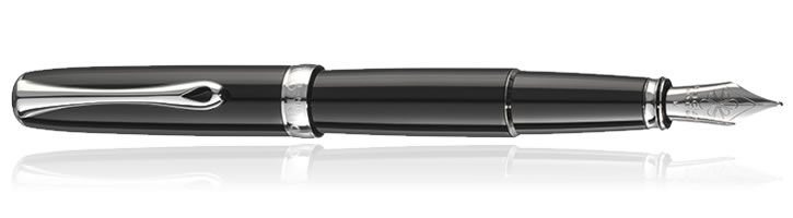 Black Lacquer Diplomat Excellence A2 Fountain Pens