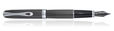 Diplomat Excellence A2 Fountain Pens in Guilloche Black/Chrome