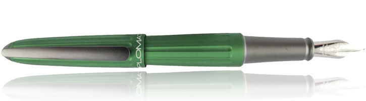 Green Diplomat Aero Fountain Pens