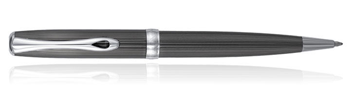Guilloche Black/Chrome Diplomat Excellence A2 Ballpoint Pens
