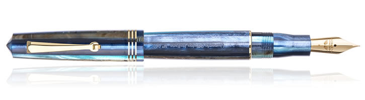 Blue Hawaii Leonardo Officina Italiana Momento Zero Fountain Pens