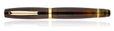 Scribo Feel Fountain Pens in AMBRA FLEX 14k