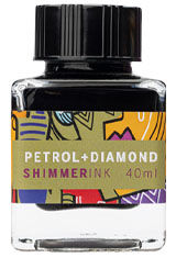 Petrol Diamond Shimmer Leonardo Officina Italiana Bottled Ink(40ml) Fountain Pen Ink
