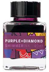 Purple Diamond Shimmer Leonardo Officina Italiana Bottled Ink(40ml) Fountain Pen Ink