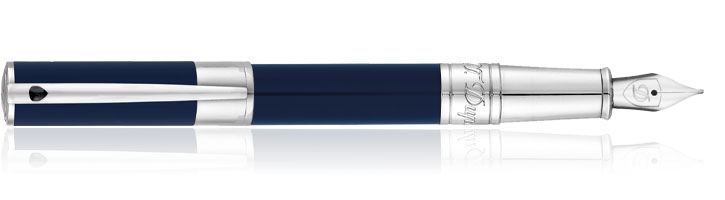 Blue S.T. Dupont D-Initial Fountain Pens