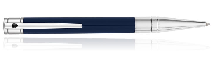 Blue Chrome S.T. Dupont D-Initial Ballpoint Pens