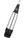 Yookers Front Section Felt Tip Pen Parts in Grey Brushed Lacquer 0.8mm