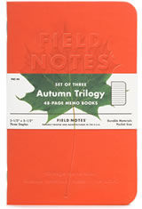 Field Notes Autumn Trilogy Memo & Notebooks