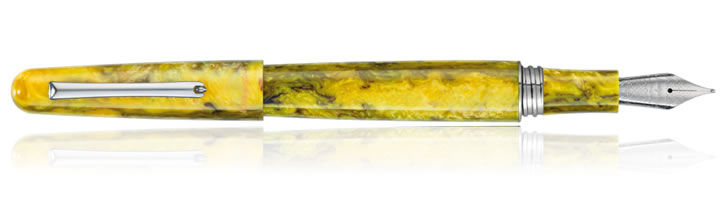 Iris Yellow Montegrappa Elmo Fantasy Bloom Fountain Pens