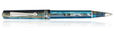 Leonardo Officina Italiana Momento Zero Ballpoint Pens in Blue Hawaii Rhodium
