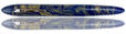 Ranga 9B Fountain Pens in Blue White Premium Ebonite