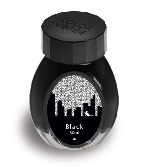 Colorverse Office Series Black fountain pen ink review - Pen Chalet