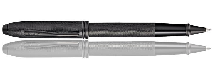 Black PVD Micro-knurl Cross Townsend Rollerball Pens