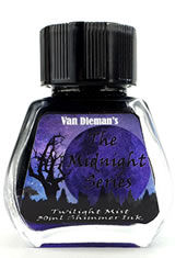 Twilight Mist - Shimming Ink Van Diemans Ink Midnight(30ml) Fountain Pen Ink
