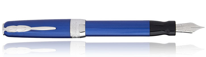Lightning Blue Pineider Full Metal Jacket Fountain Pens