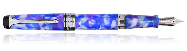 Luce Blu Aurora Optima Caleidoscopio Luce Blu Fountain Pens