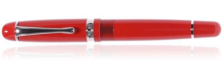 Solid Red Opus 88 Jazz Fountain Pens