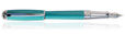 S.T. Dupont Diamond Guilloche Fountain Pens in Aquamarine