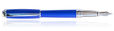 S.T. Dupont Diamond Guilloche Fountain Pens in Sapphire