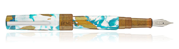 Blue Hawaiian Benu Euphoria Collection  Fountain Pens