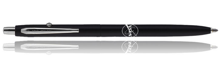 Matte Black Fisher Space Pen Shuttle with NASA Meatball Logo Ballpoint Pens