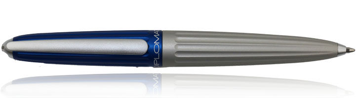 Diplomat Aero Blue-Silver Ballpoint Pens