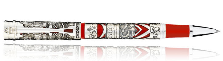 85th Ann. / Red Montegrappa Monopoly 85th Anniversary LE Collection Rollerball Pens