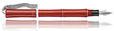 Tibaldi Bamboo Fountain Pens in Lipstick Red