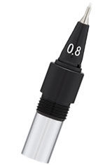 Black / .8 mm Yookers Front Section for Eros Fiber Pen Parts