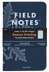 Field Notes Winter Limited Edition "Snowy Evening" 3-Pack Memo & Notebooks