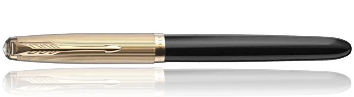 Black Parker 51 Deluxe Fountain Pens