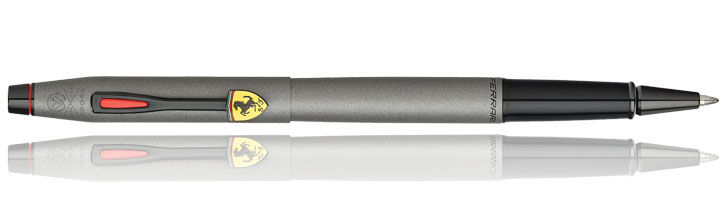 Titanium Gray Satin Lacquer Cross Century Scuderia Ferrari Rollerball Pens