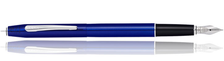 Transluscent Blue Lacquer Cross Century Fountain Pens