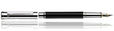 Otto Hutt Design 04 Fountain Pens in Black / Platinum