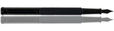 Otto Hutt Design 04 Fountain Pens in Black Square PVD/18ct gold nib