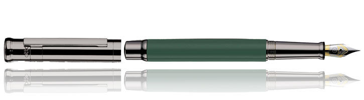 Sage Green / Ruthenium Otto Hutt Design 04 Fountain Pens