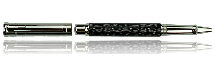 Wave Black / Platinum Otto Hutt Design 04 Rollerball Pens