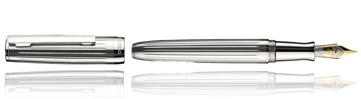 Silver Otto Hutt Design 07 Fountain Pens