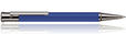 Otto Hutt Design 04 Ballpoint Pens in Cornflower Blue / Ruthenium